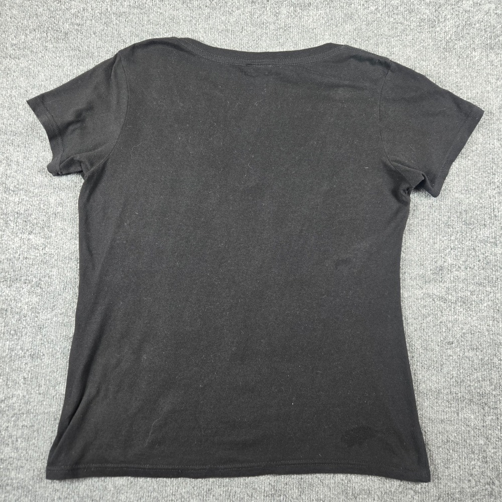 Harley Davidson Graphic T-Shirt Women L Black Live Hard Ride Easy Tee (T4) - Picture 4 of 8